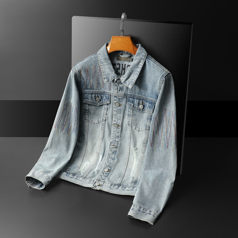 Jaket Denim dicuci Vintage pri - Streetwear Brand Denim ulasan dan harga