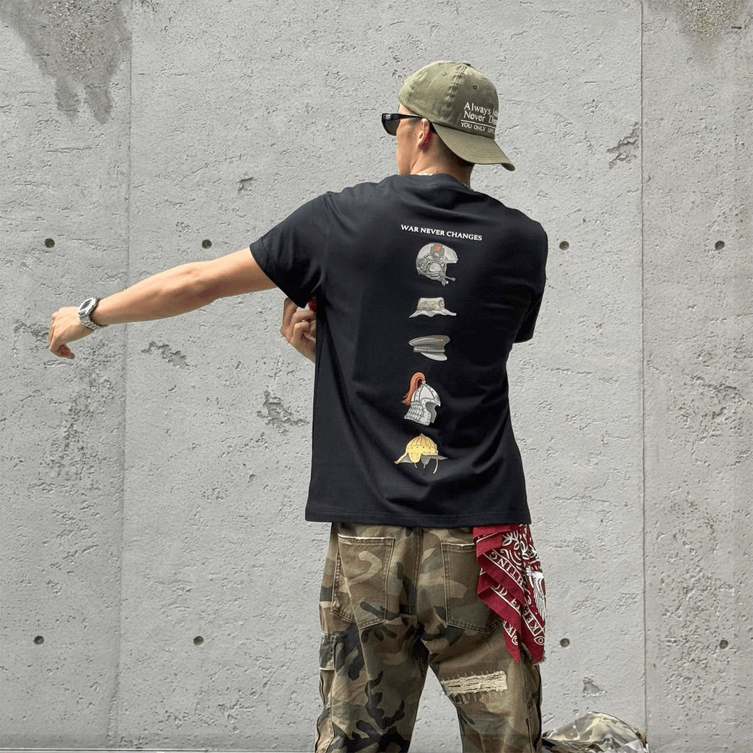 Kaus Lengan Pendek Merek Tren  - Streetwear Brand Tees ulasan dan harga